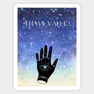 affirmation "I have value" Sticker